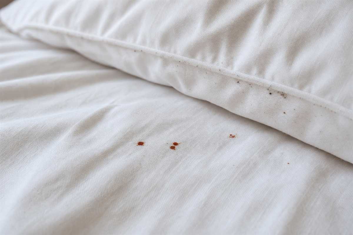 Sitni tragovi krvi i tamne tackice na posteljini kao znak da nesto nije u redu u krevetu